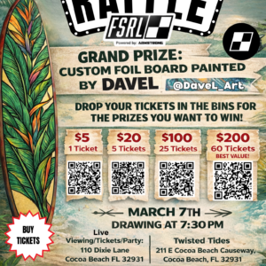 Raffle Tickets for FSRL Cocoa Beach